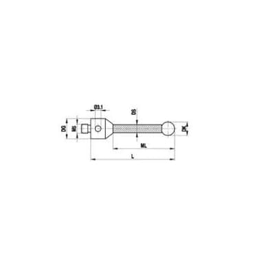 Щуп Renishaw M3 L 75мм Ø10 A-5004-1992 шарик из нитрида кремния